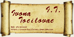 Ivona Točilovac vizit kartica